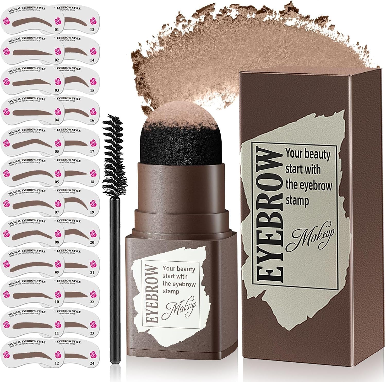 Eyebrow Stamp Kits (Light Brown