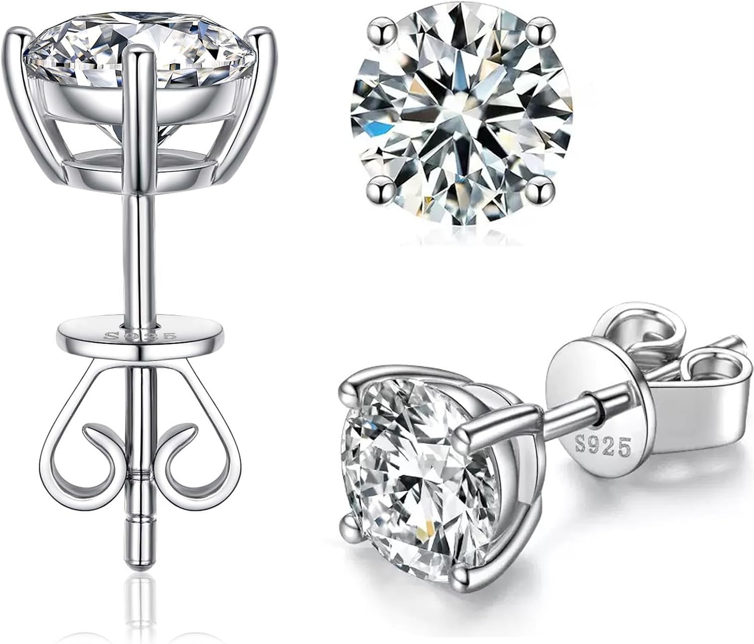 Moissanite Stud Earrings