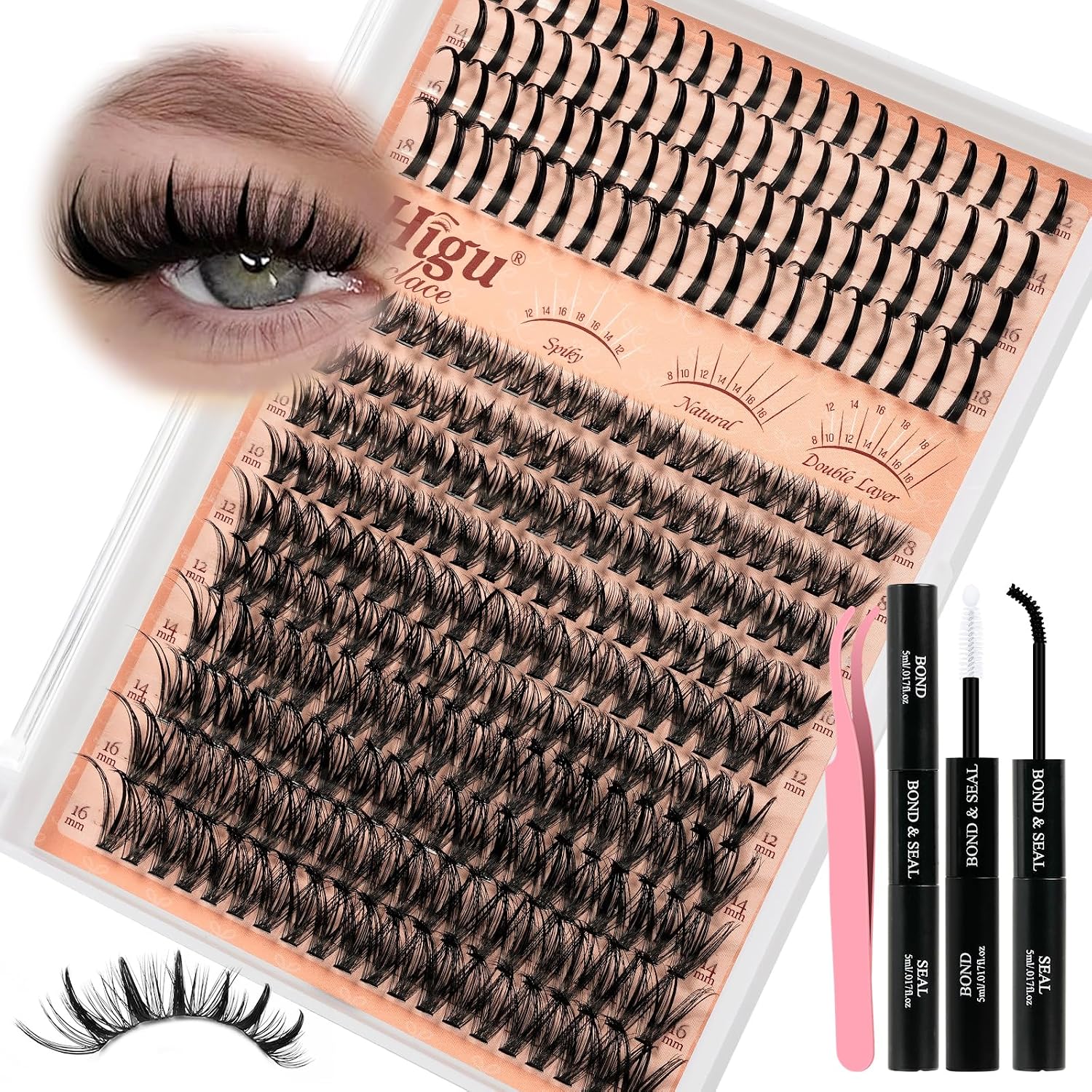 Higu Clace Spiky Lash Clusters