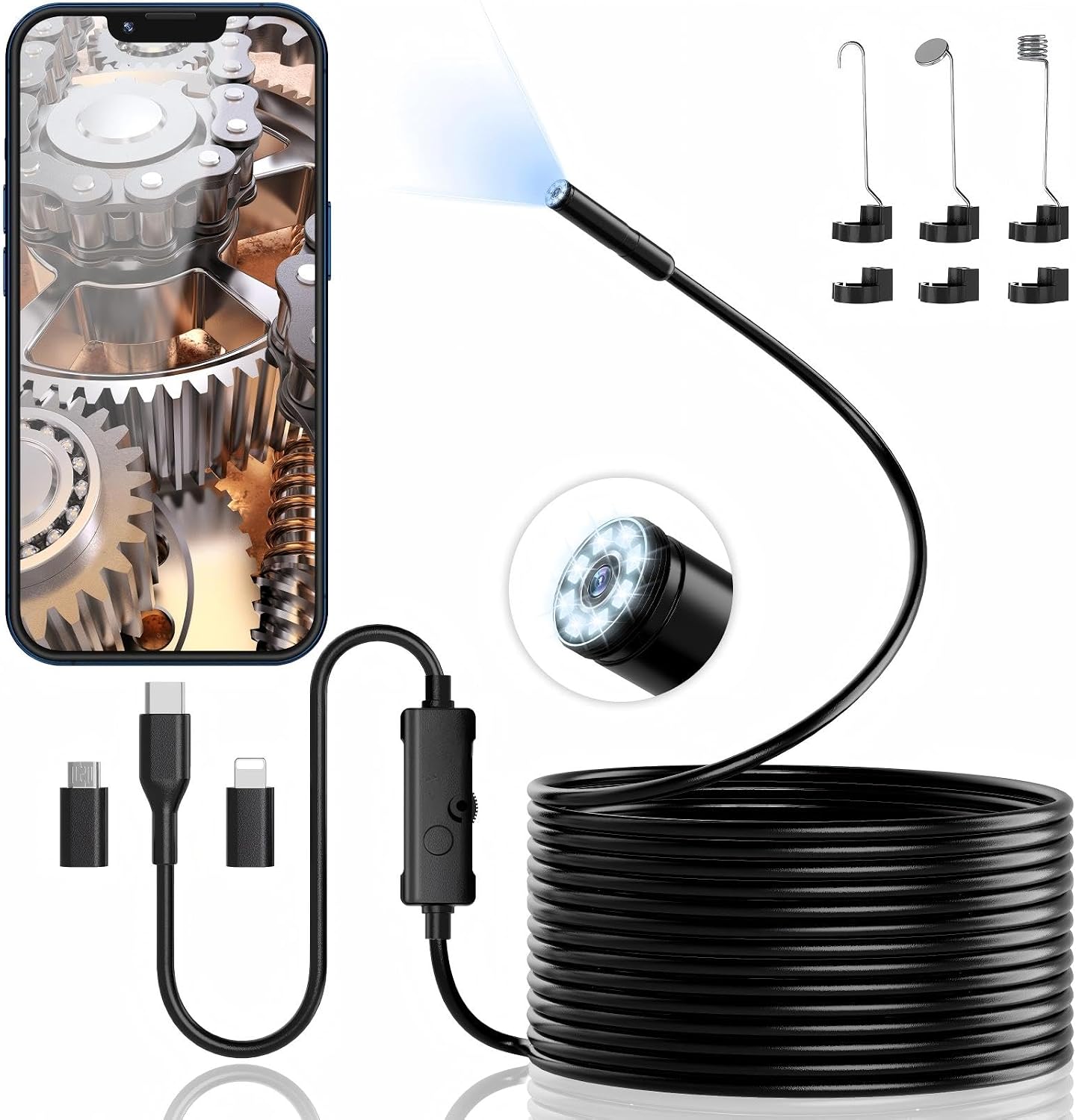 Endoscope Cameras with LED Lights
