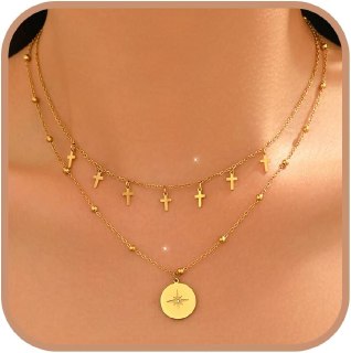 Gold Plated Cross Necklaces