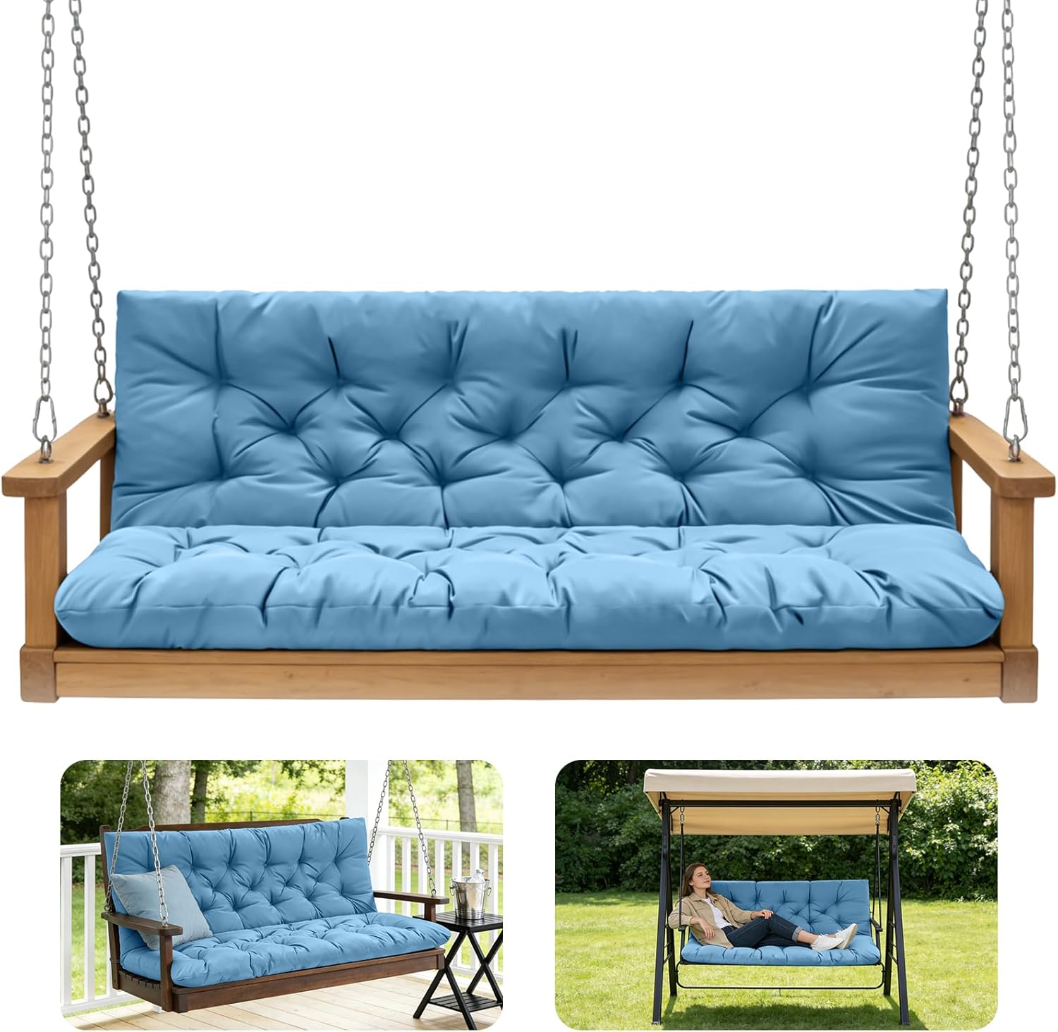 Porch Swing Cushions (Sky Blue