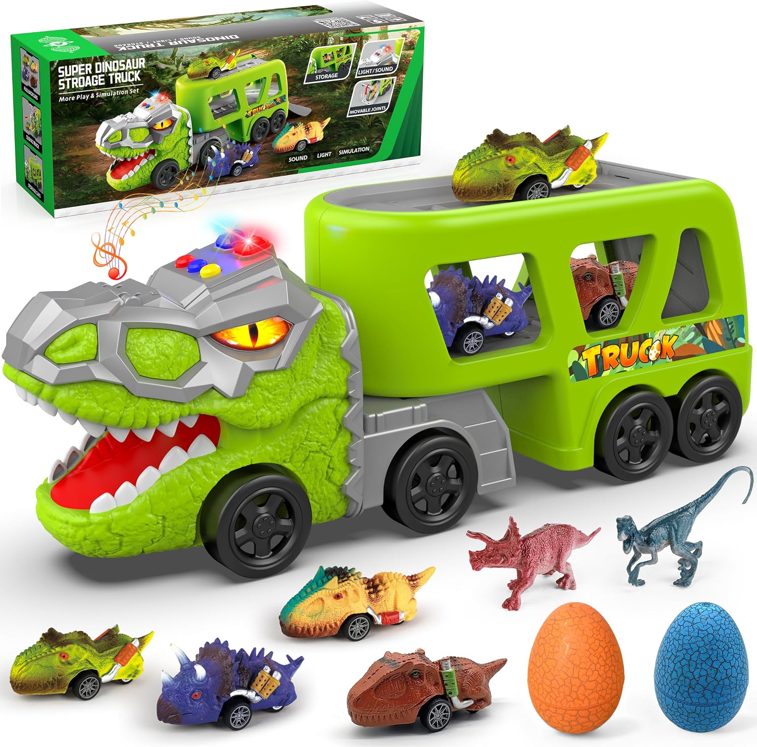 Dinosaur Carrier Truck Toys