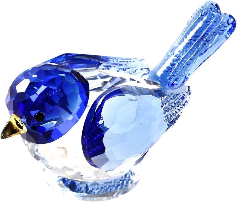 HTXYCTH Crystal Bird Figurines