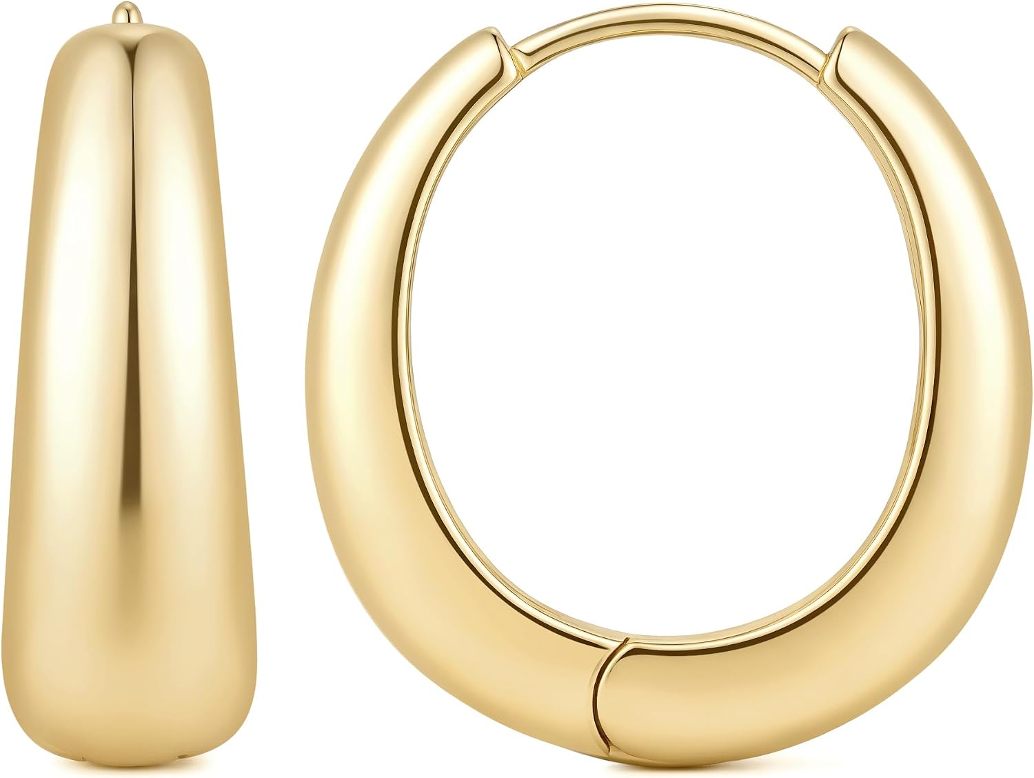YFdeSi 14K Gold Hoop Earrings