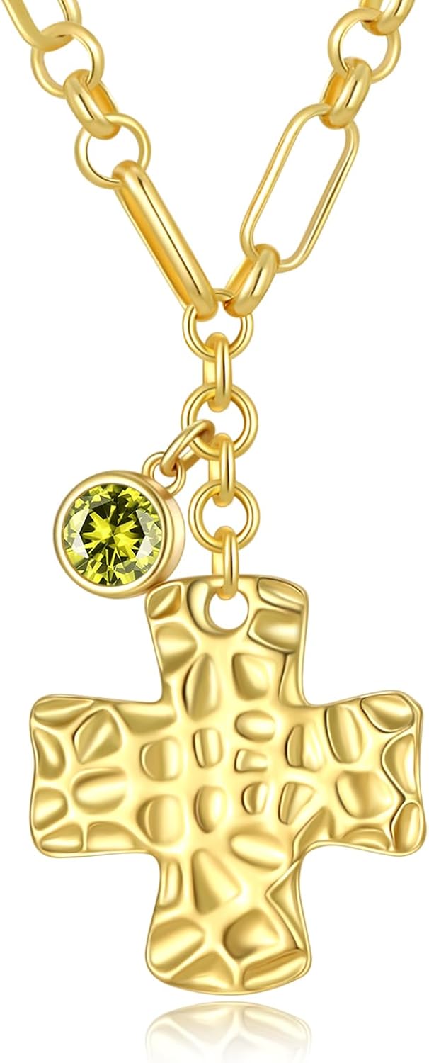 Chunky Gold Cross Necklaces