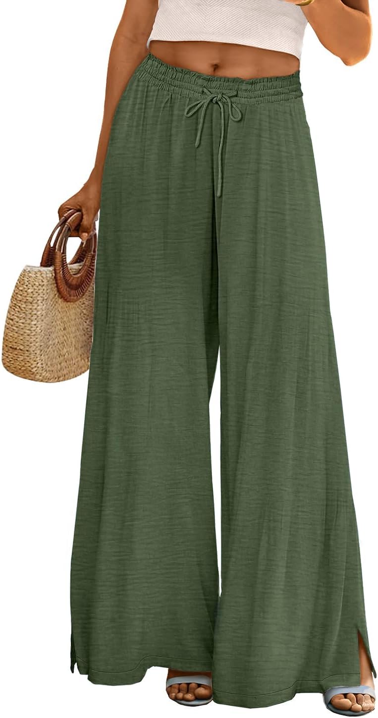 YESNO Flowy Palazzo Pants