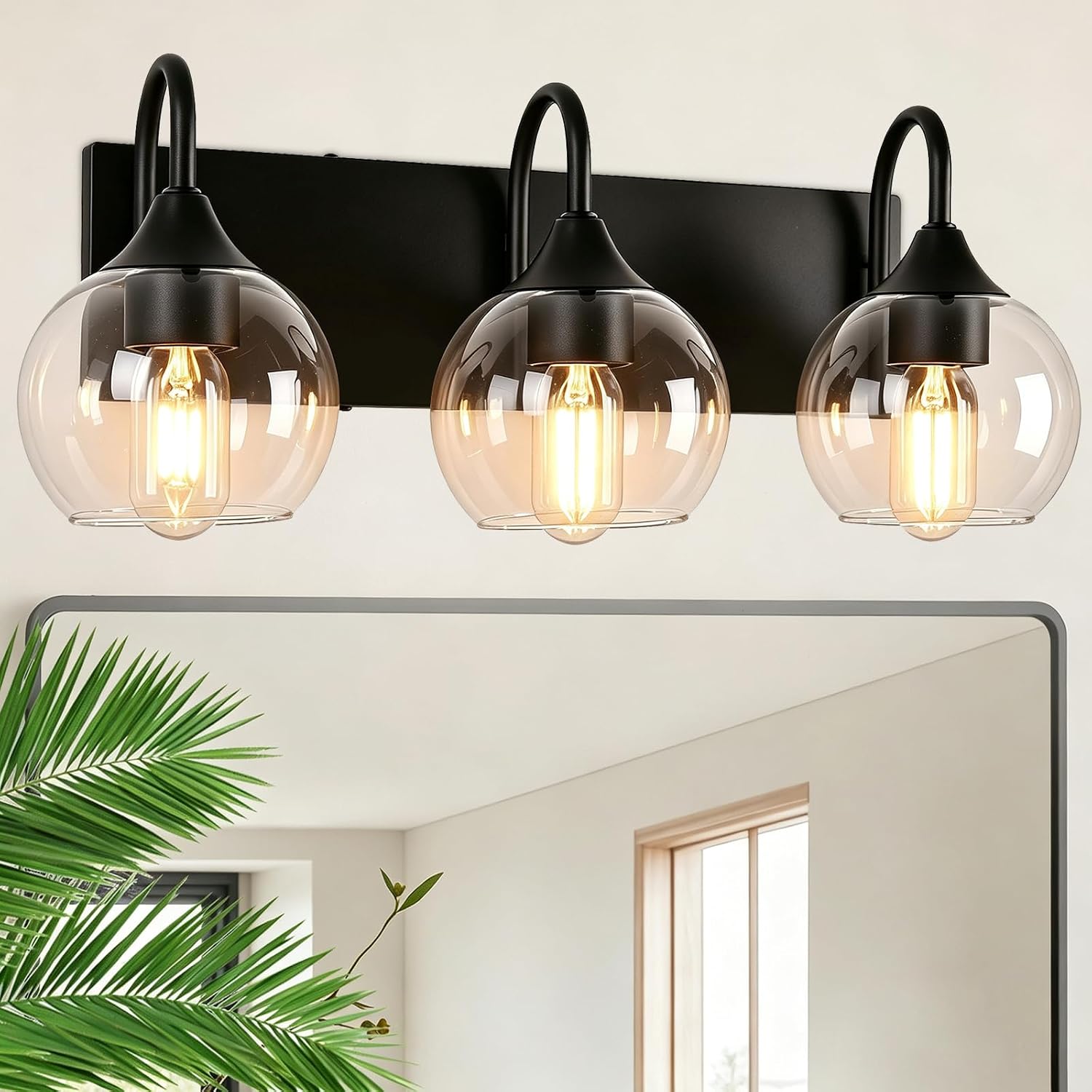 Novcand 3-Light Bathroom Vanity Lights