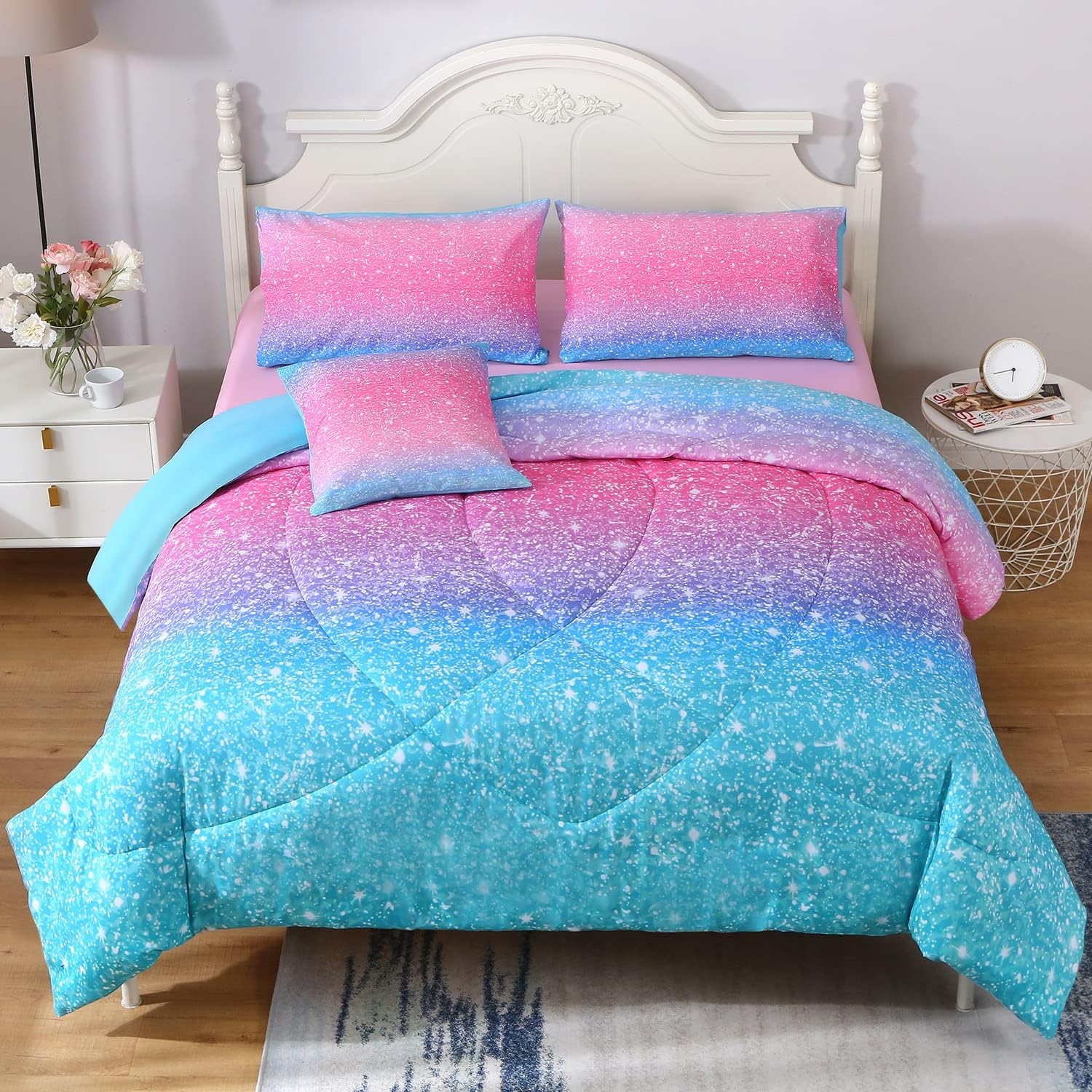 JQinHome Rainbow Bedding Sets
