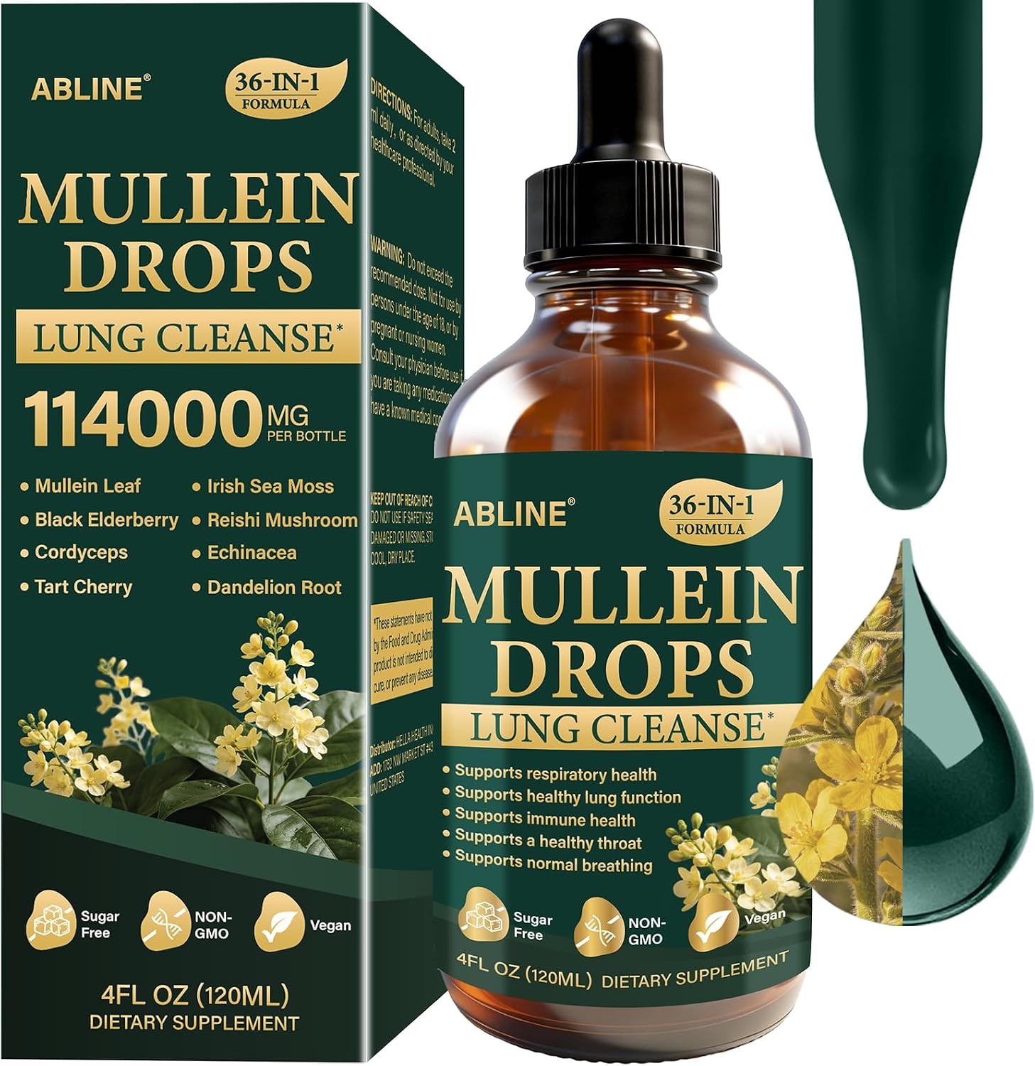 Mullein Lung Cleanse Drops