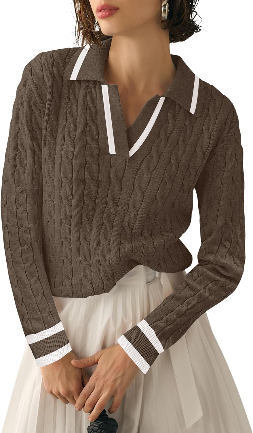 Micoson Women's Cable Knit Sweaters | Clothing, Shoes & Jewelry