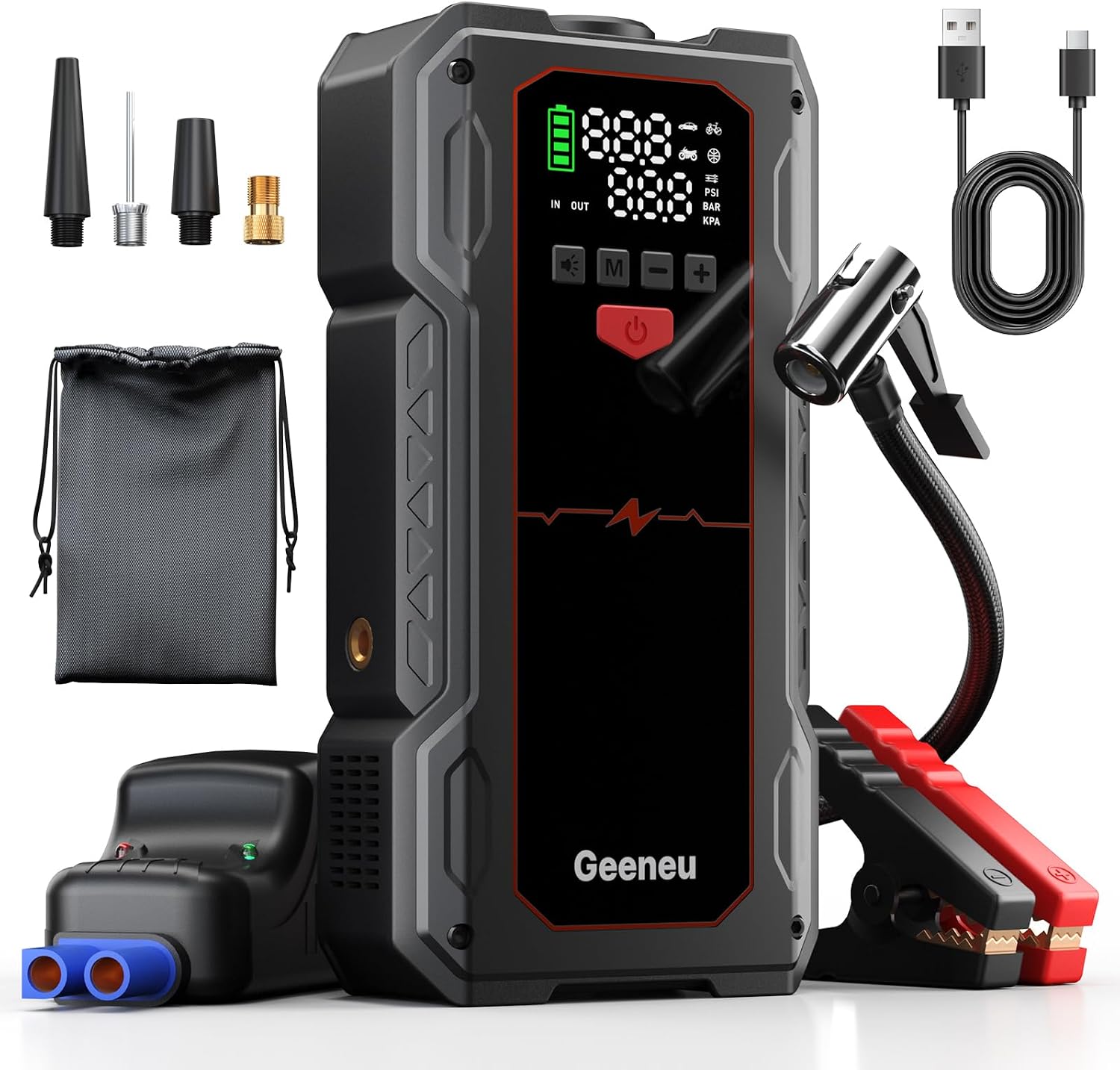 Geeneu Jump Starters with Air Compressor