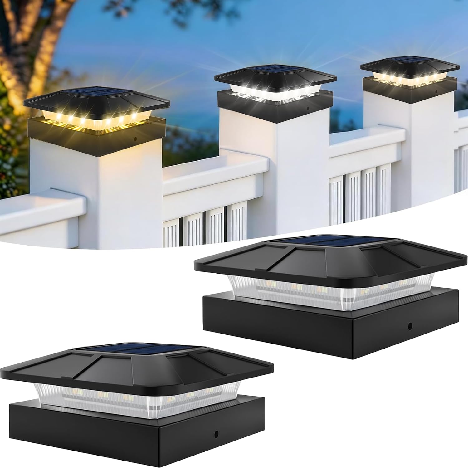 Romanjoy Solar Fence Lights
