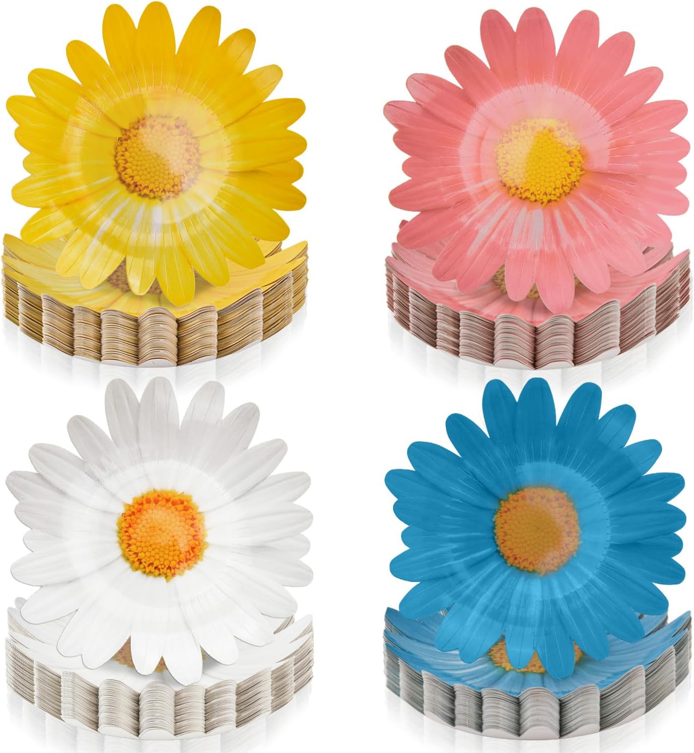Daisy Floral Paper Plates