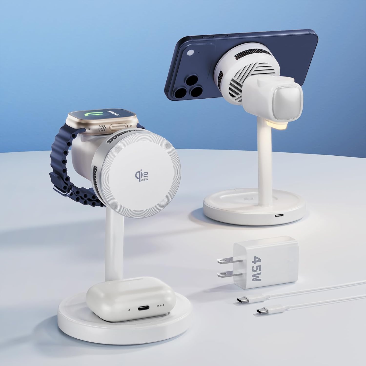 Qi 3-in-1 Wireless Charging Stations