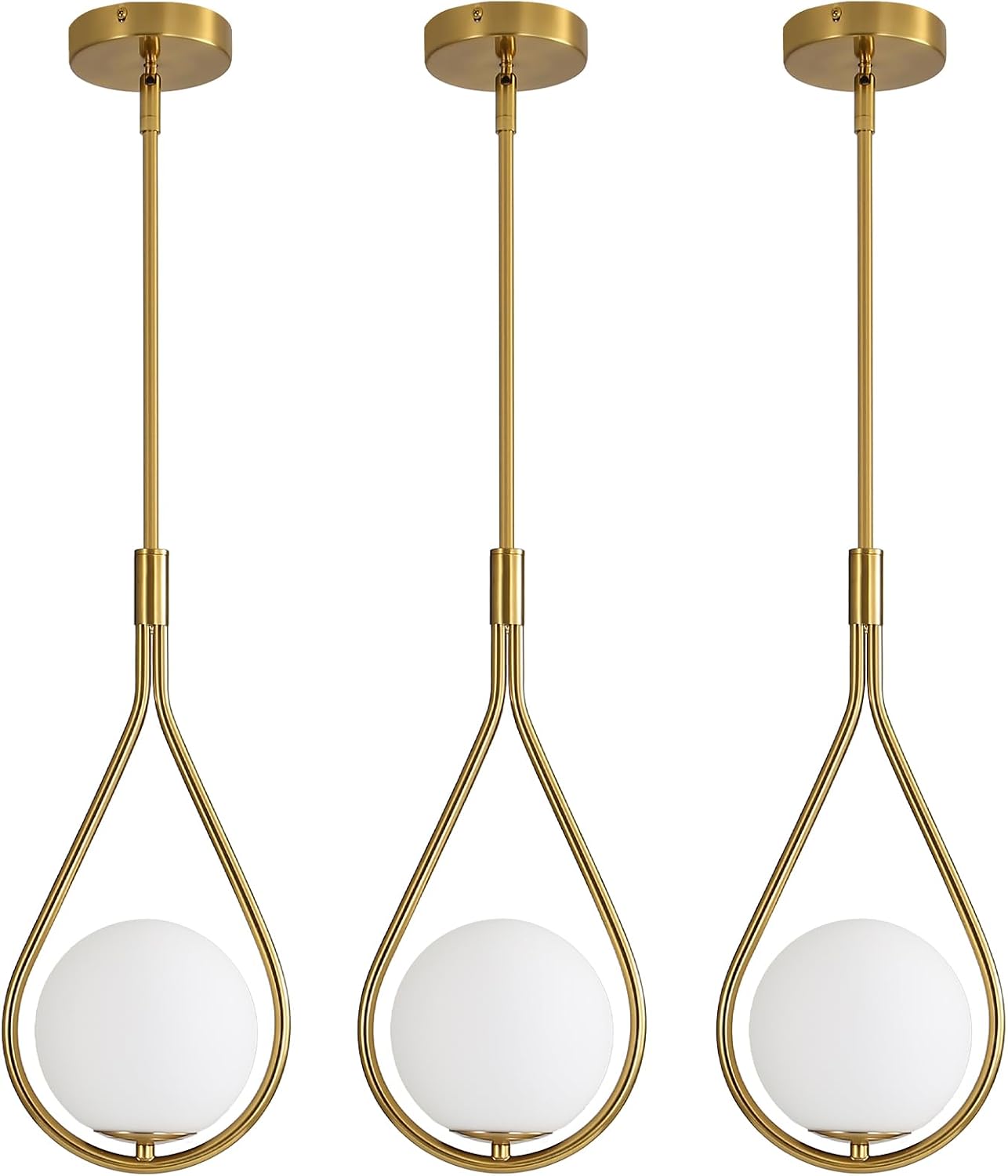 Povectolay Mid Century Pendant Lights (3-Pack