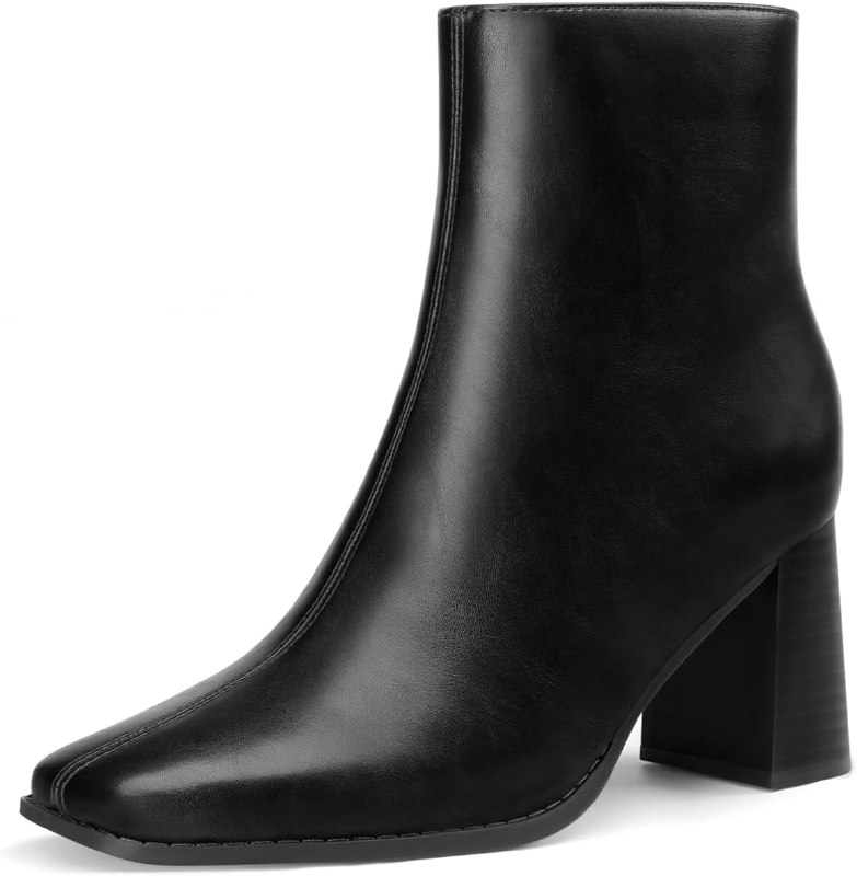 Athlefit Square Toe Ankle Boots