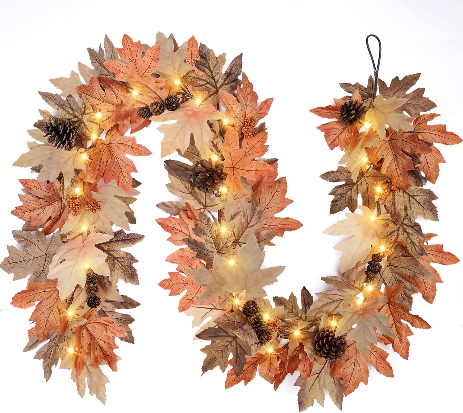 Fall Garlands with Lights