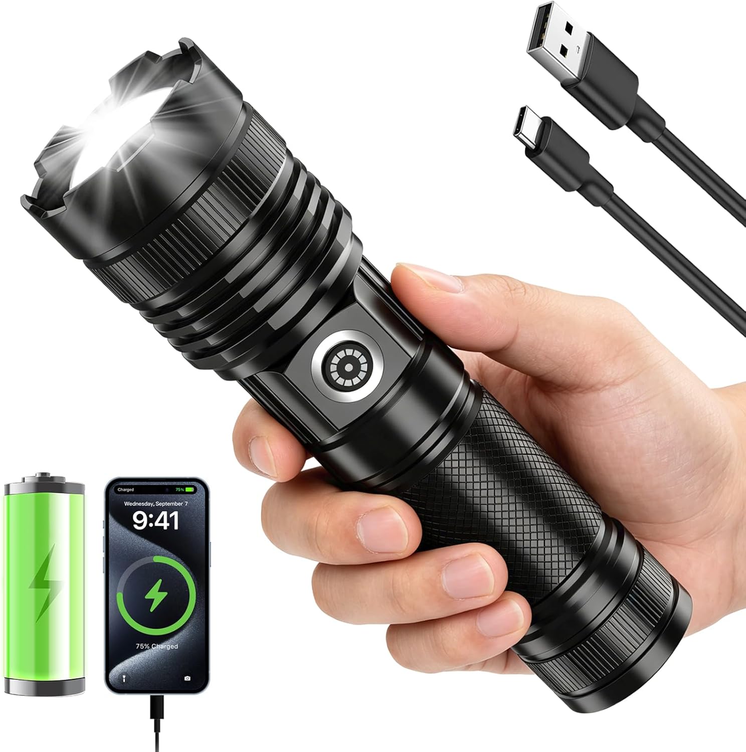 BESTSUN Rechargeable Tactical Flashlights
