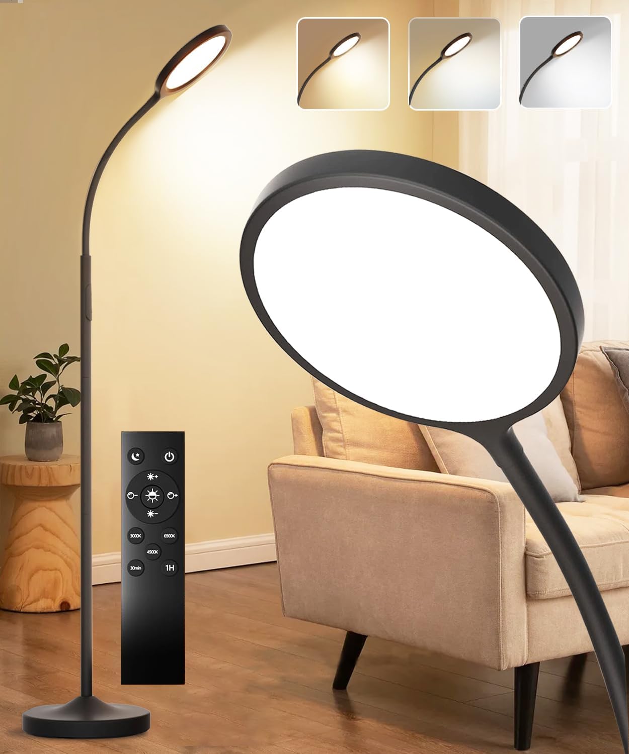 Tenmiro Dimmable Floor Lamps