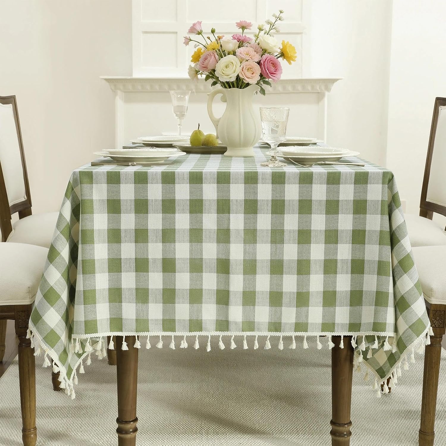 Romanstile Gingham Tablecloths