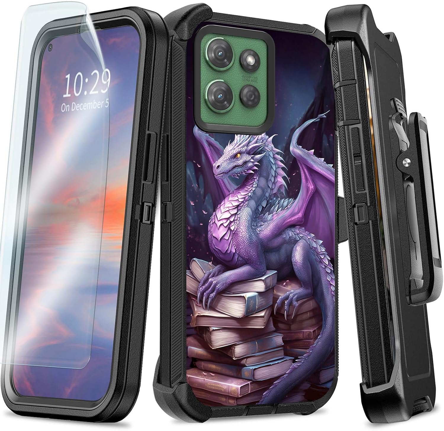 Purple Dragon Moto G Power Cases