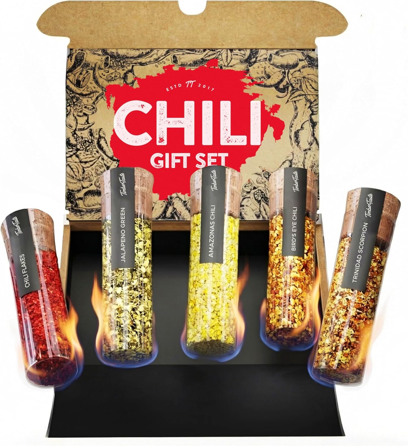 Timber Taste Chili Spice Samplers