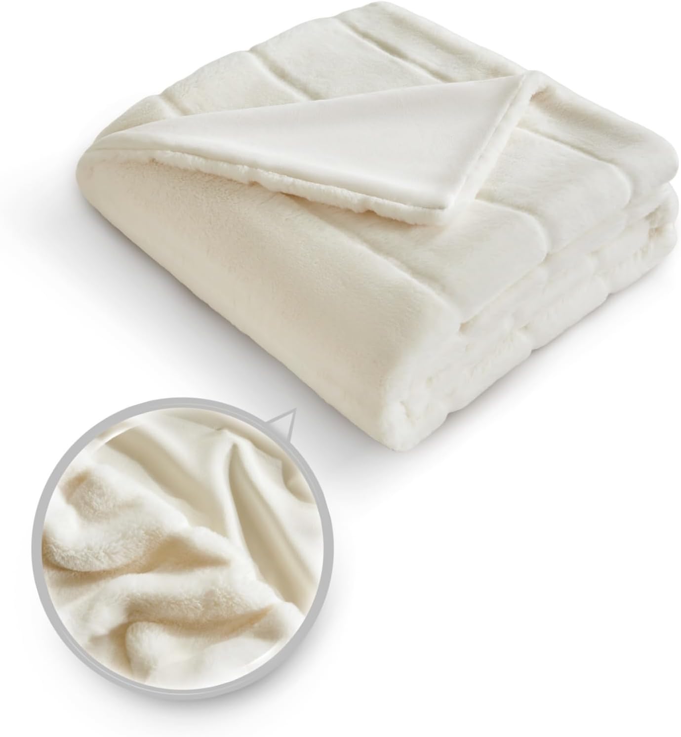 Sophia & William Faux Fur Throw Blankets