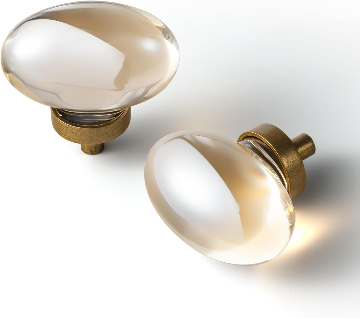 Goo-Ki Champagne Crystal Cabinet Handles