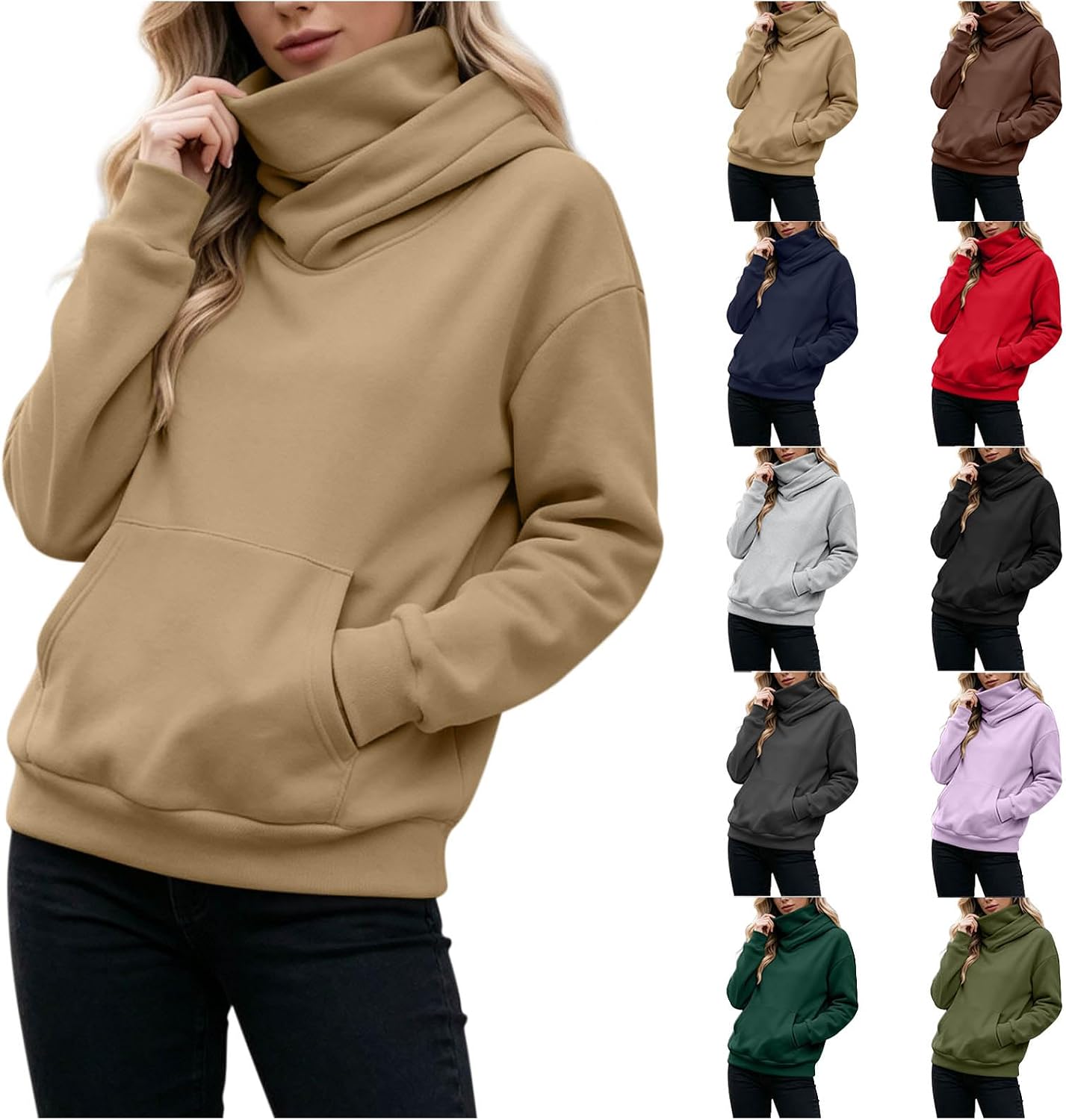 Womens Face Cover Hoodies