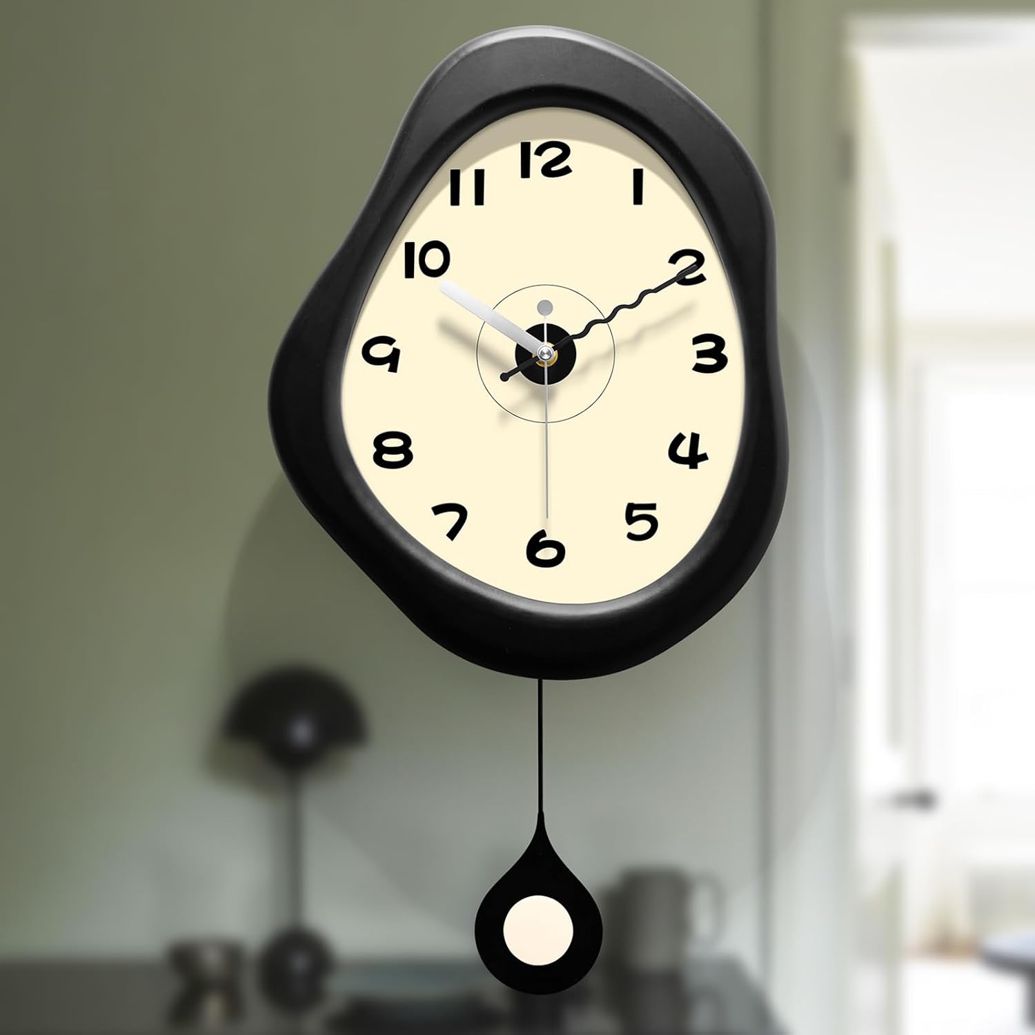 HEBOIX Large Rustic Wall Clocks