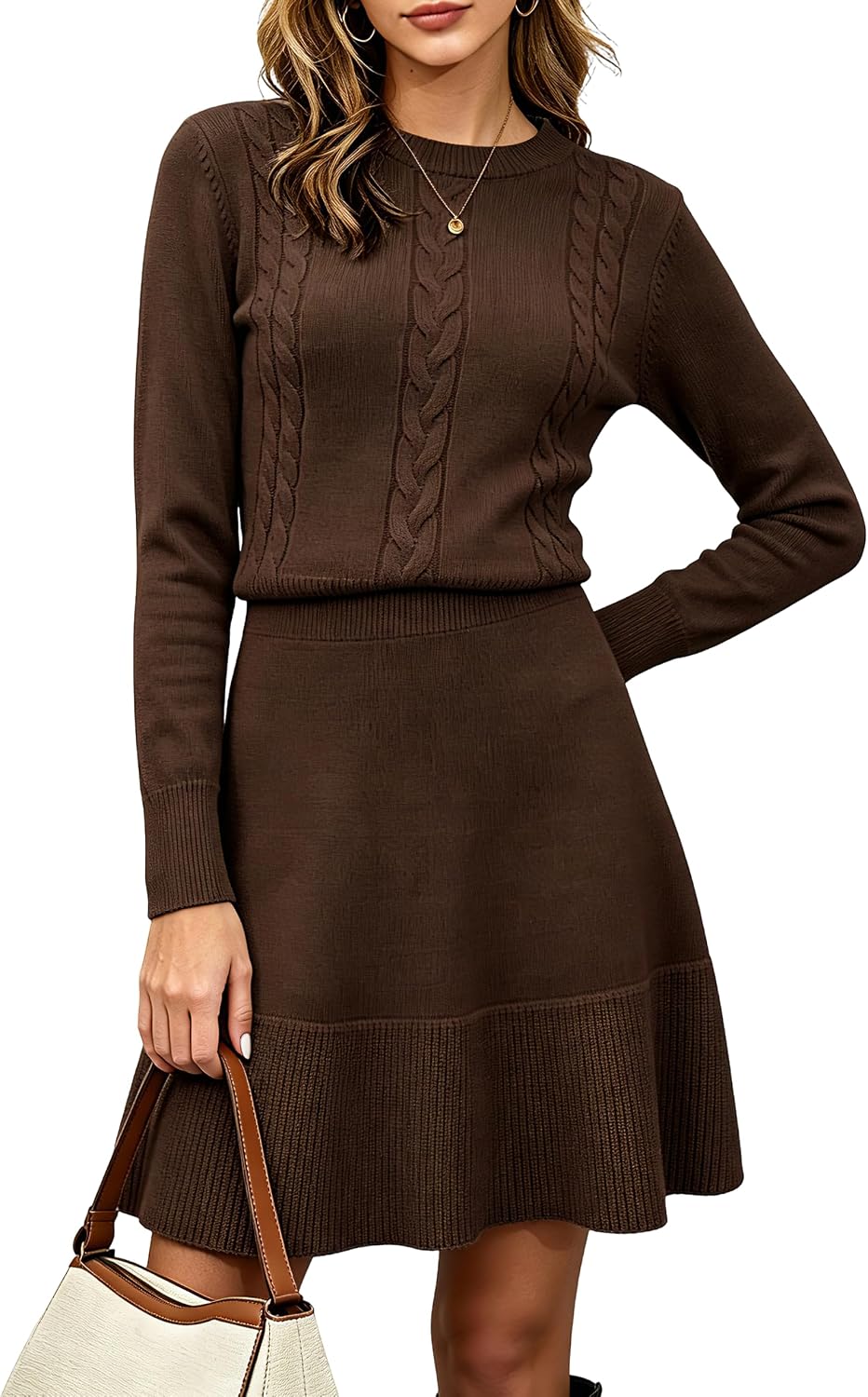 Jayscreate Cable Knit Sweater Dresses