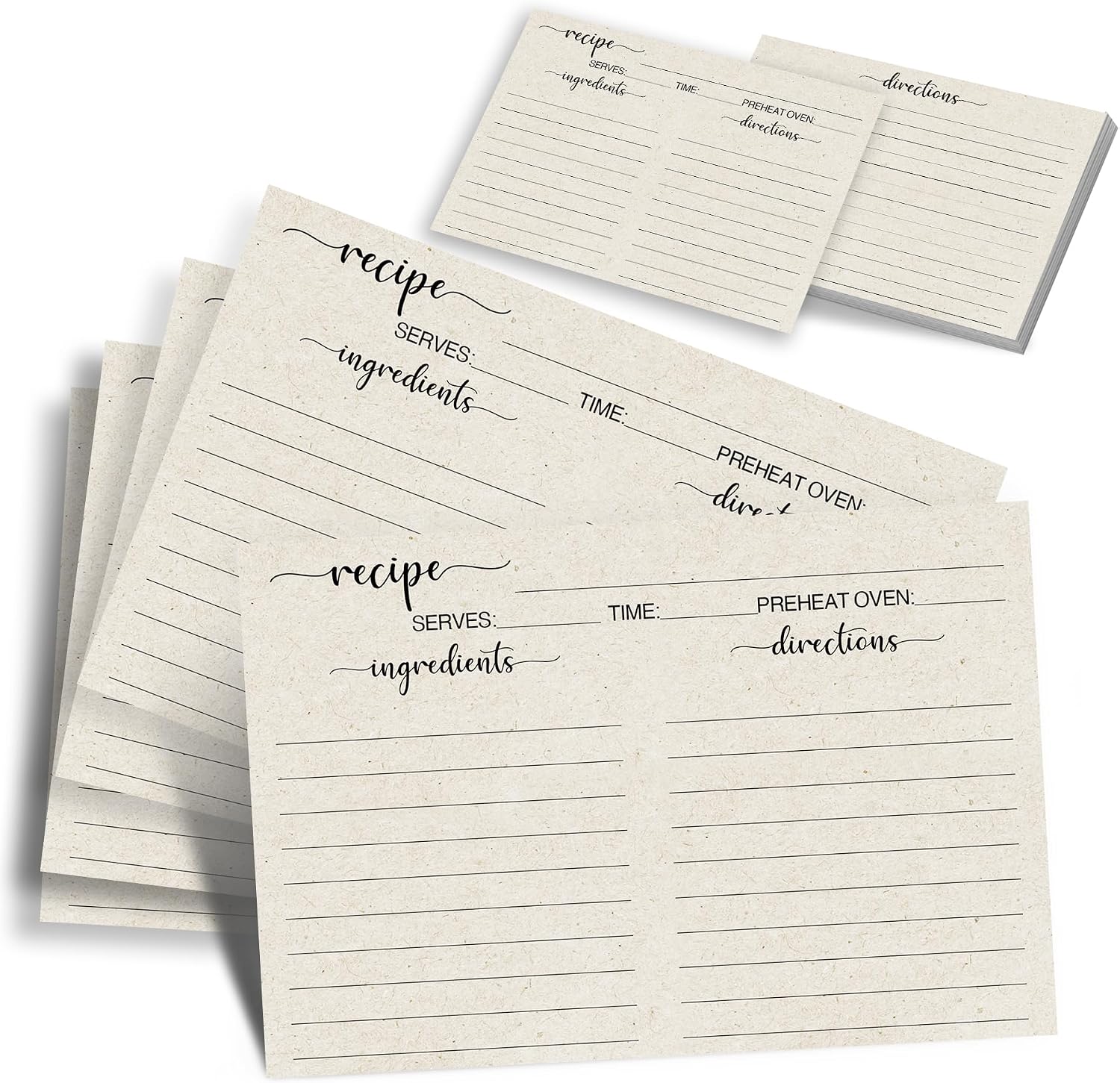 ZYLORI Vintage Index Cards (60-Pack