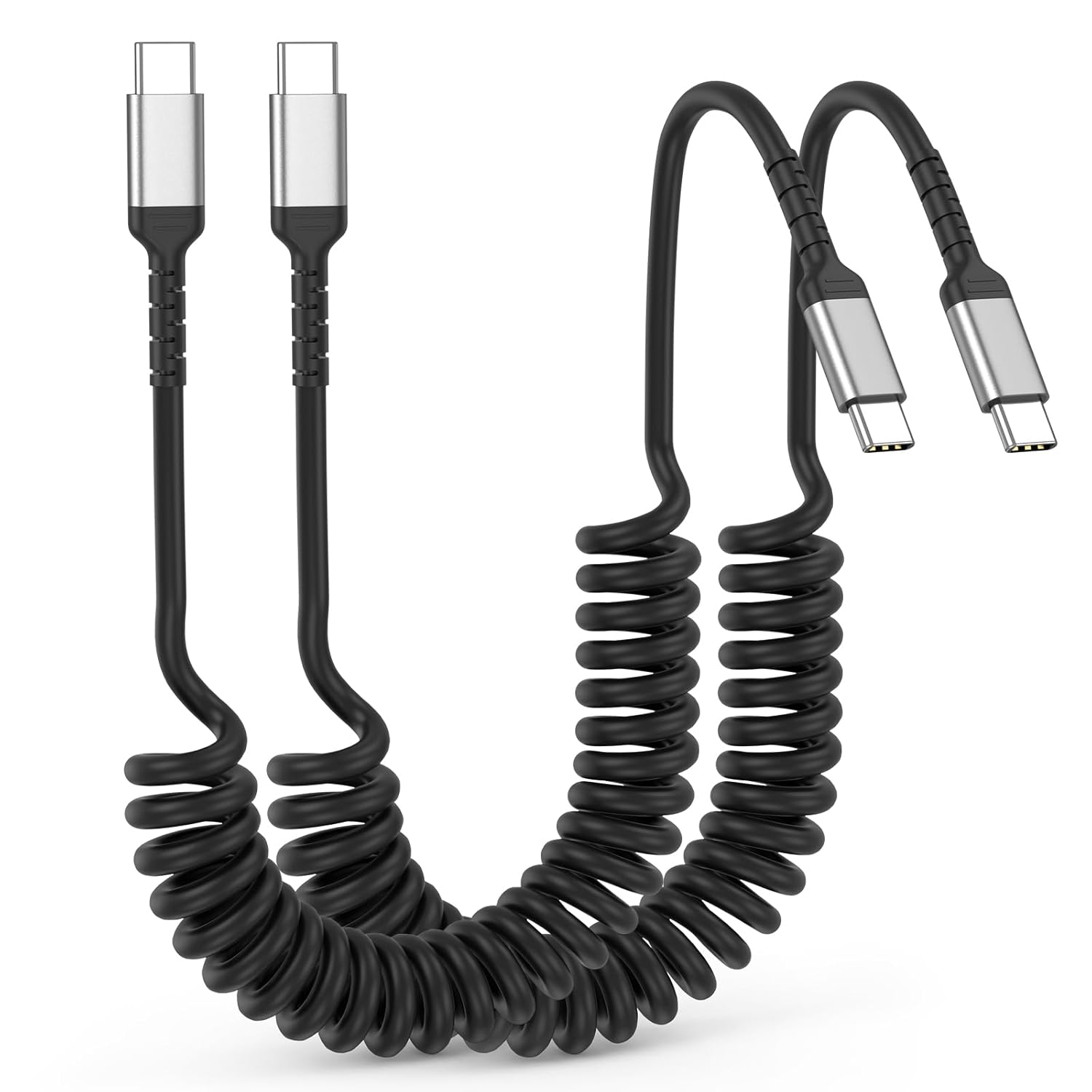Coiled USB-C Charging Cables