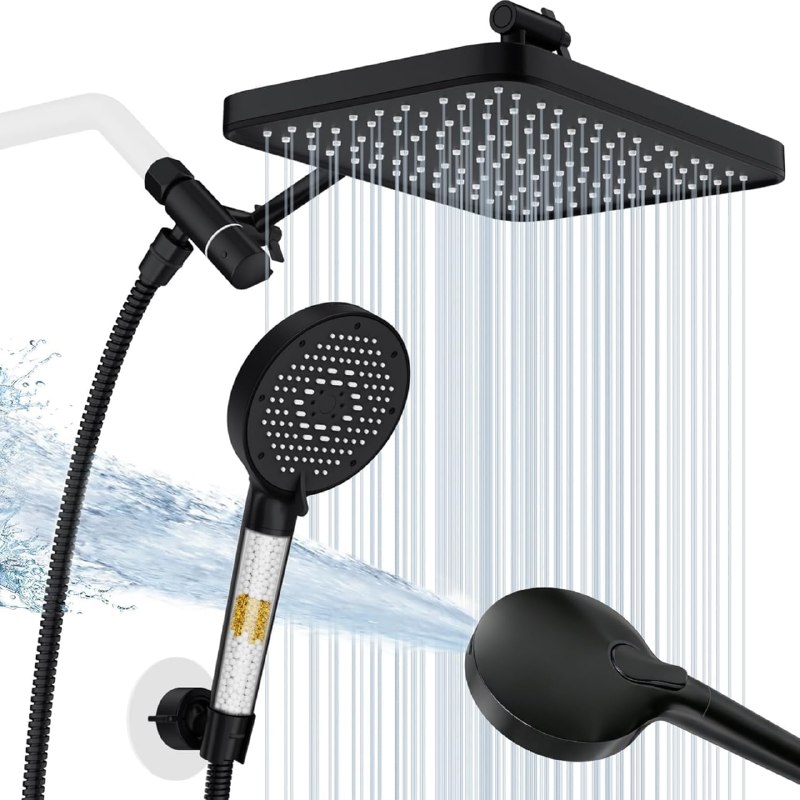 12-Inch Rain Shower Combo, Filtered