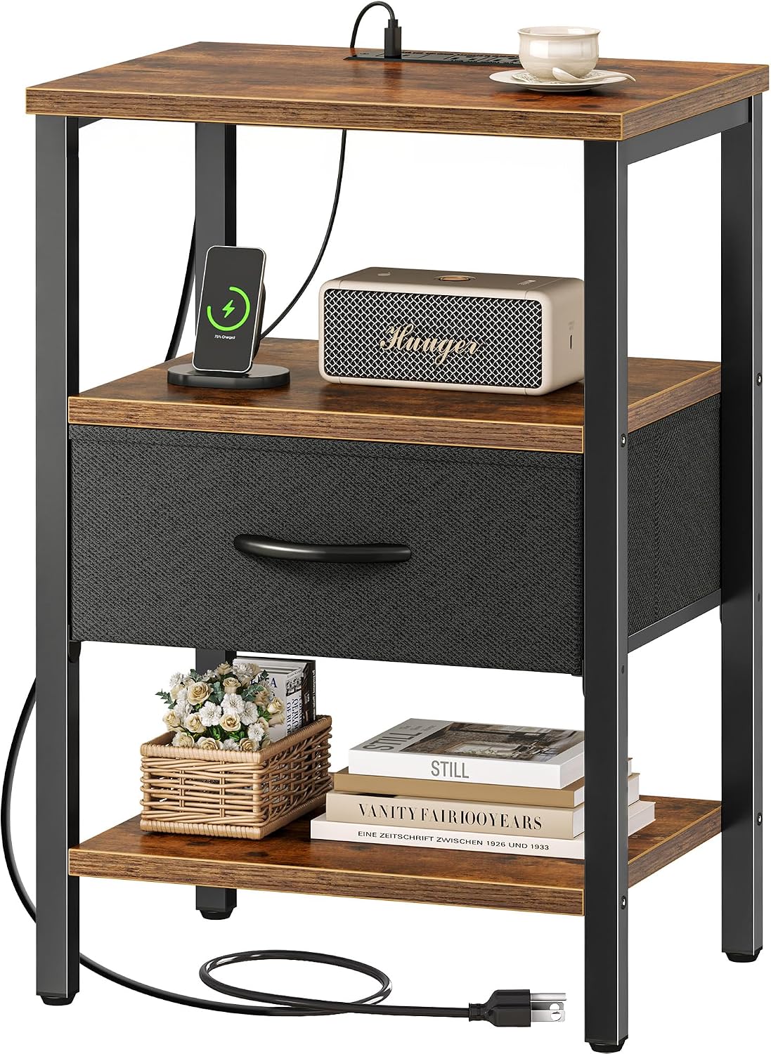 Superjare Rustic Nightstands