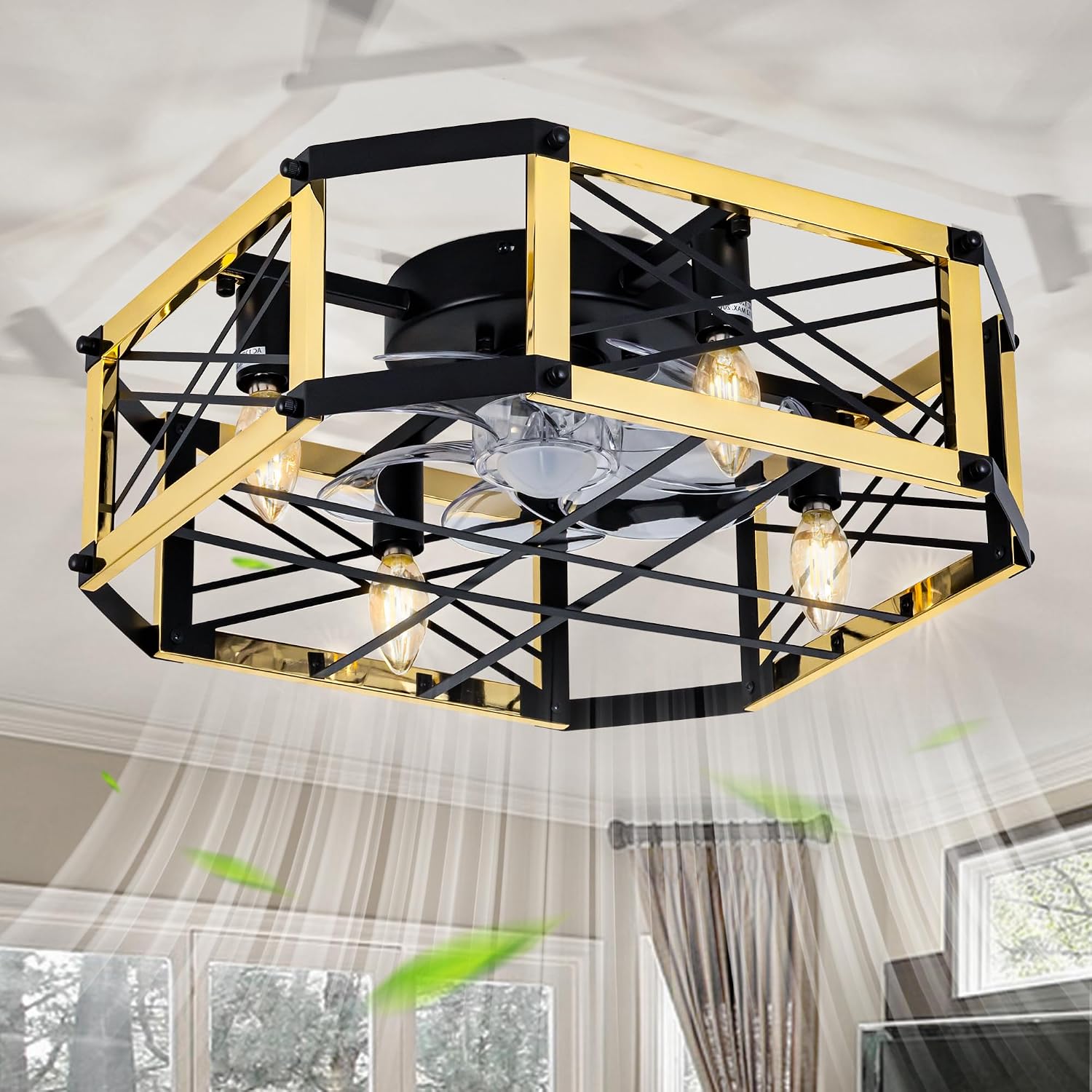 21-Inch Gold Ceiling Fans (Tools & Home Improvement