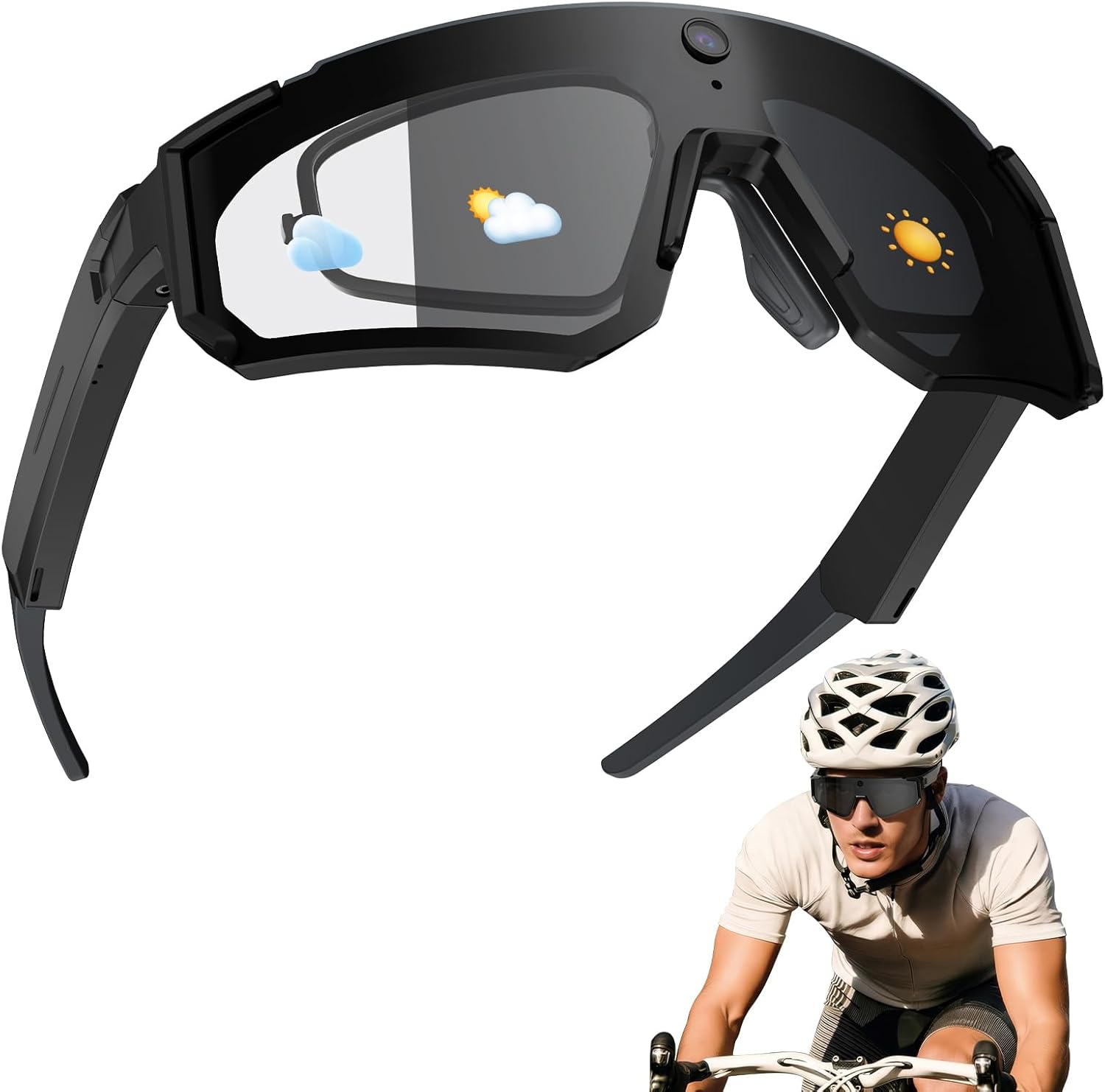 QDOJC Smart Glasses with Camera