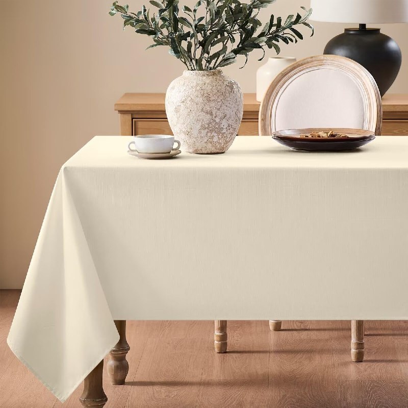 Maymiss Faux Linen Tablecloths