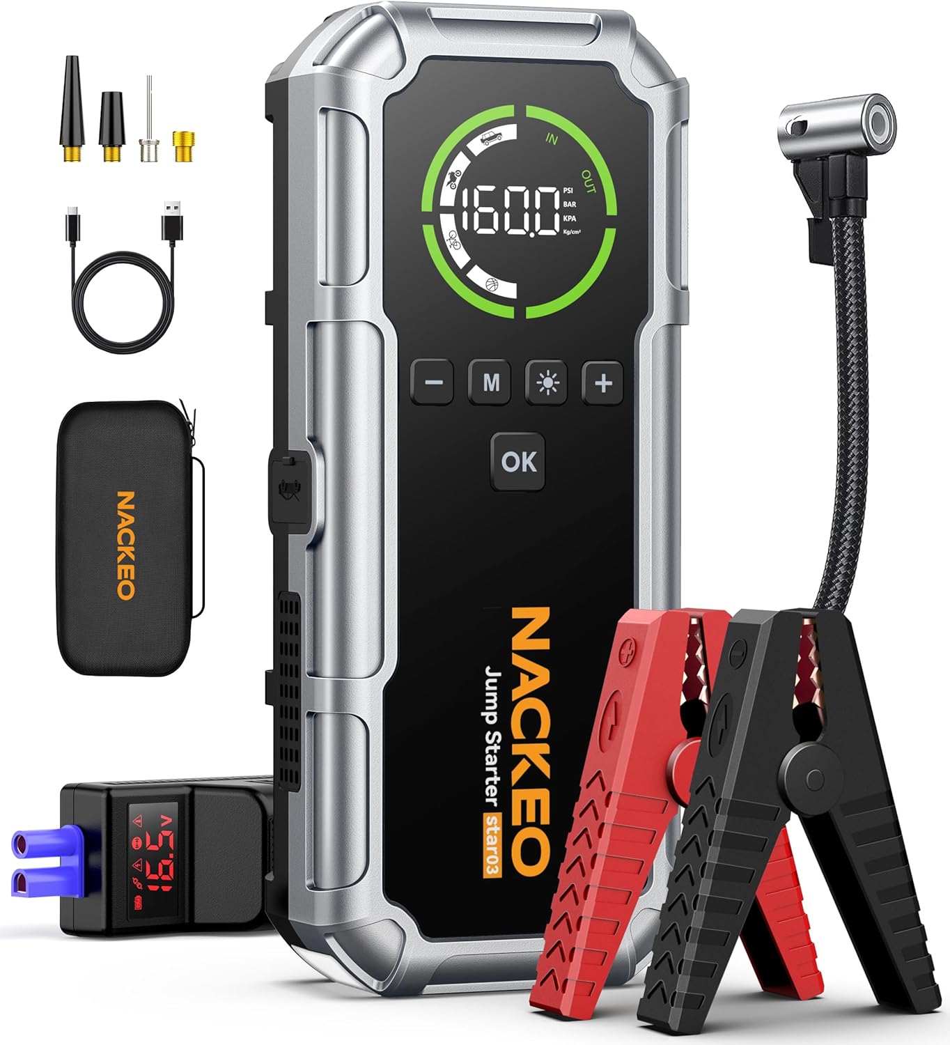 NACKEO Jump Starter Air Compressors