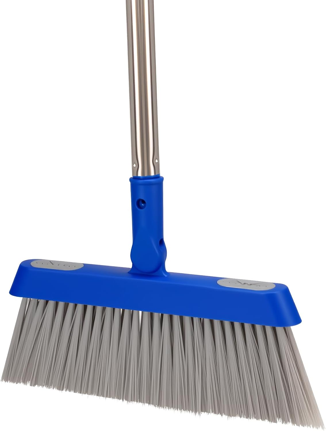 Broom - 52-Inch Adjustable Long Handle Broom, Multi-Scene Indoor Cleaning Tool for Hardwood Floors, Tiles, Kitchens, Offices, Courtyards, Lobbies, Patios