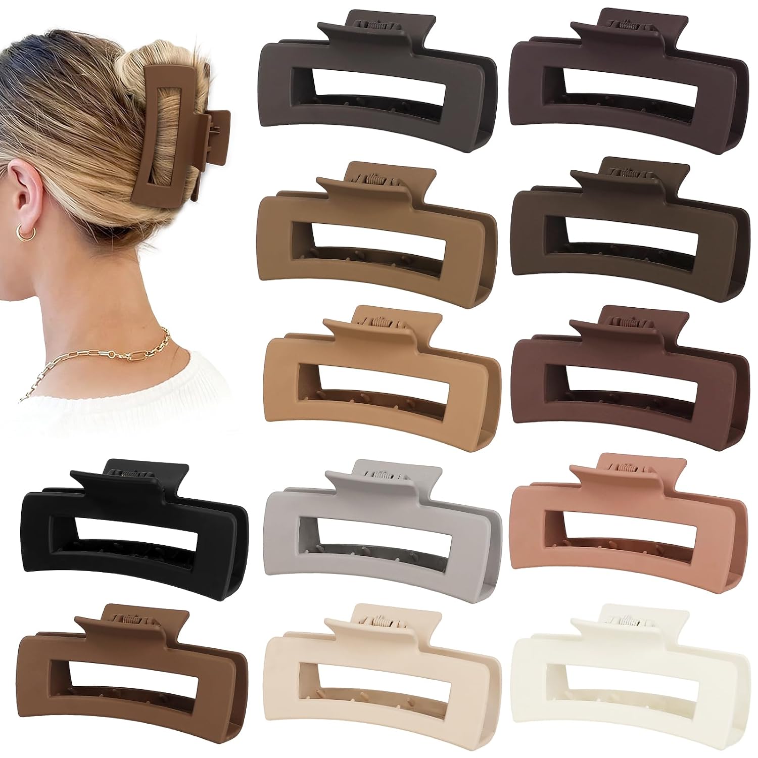 Sisiaipu Large Hair Claw Clips