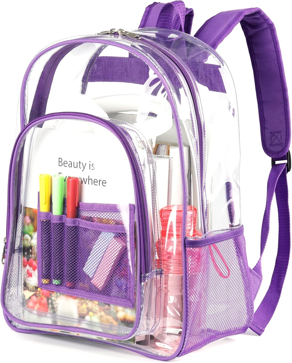 Clear Backpacks (Purple