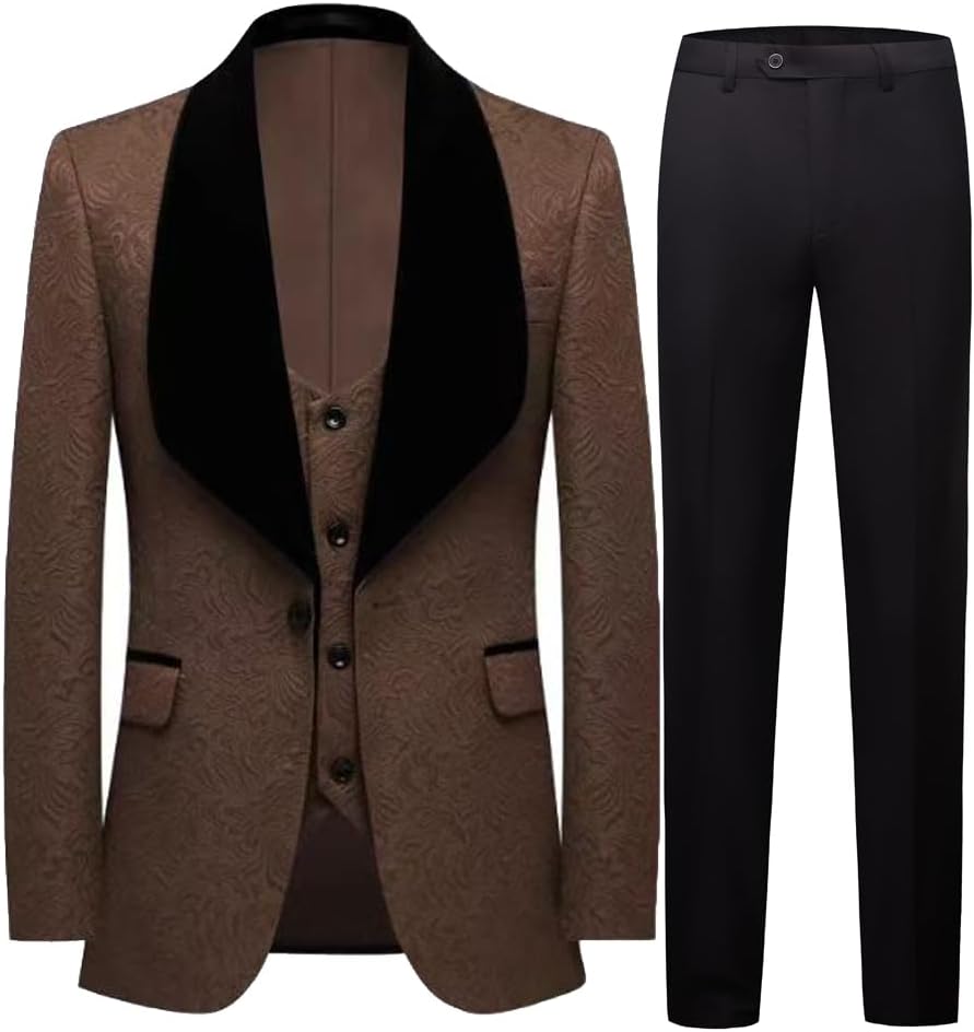 GHNXCY Men's Slim Fit Suits