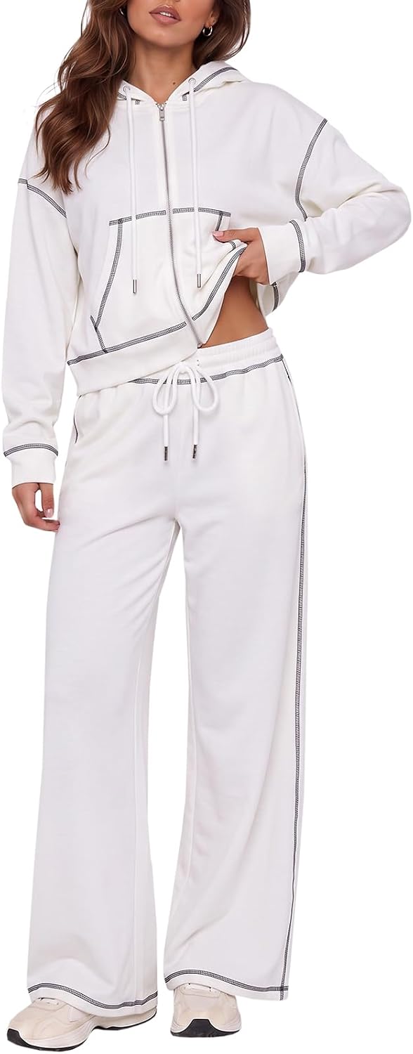 Fisoew Hooded Sweatshirt Sets