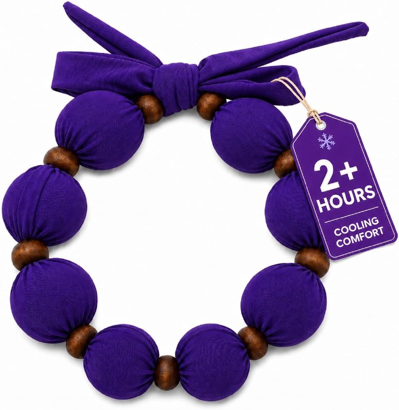 Nano-Ice Cooling Necklaces (Purple