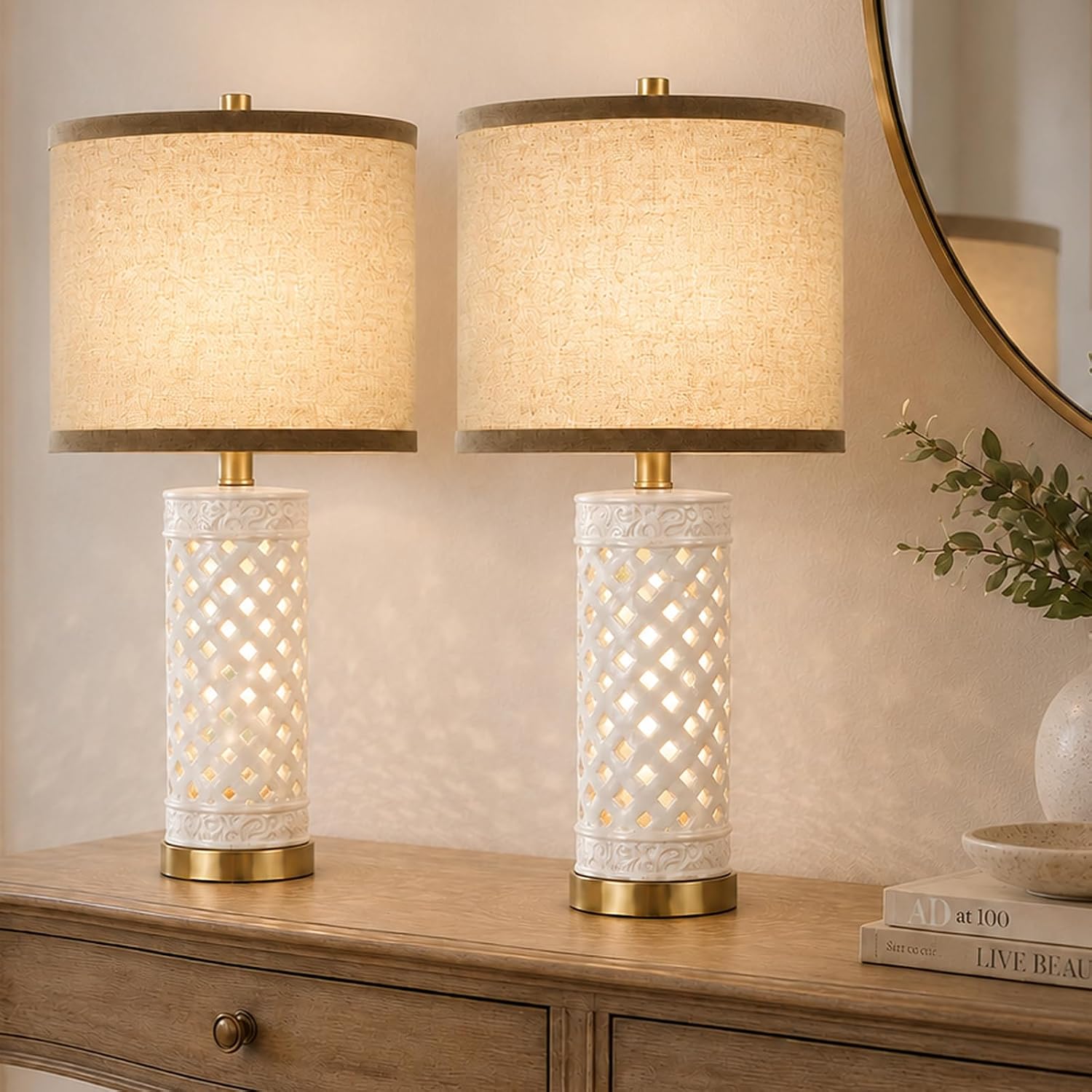 Alethiea Modern Ceramic Table Lamps