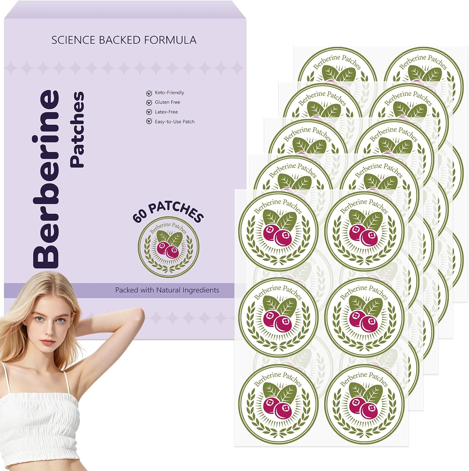 Berberine Patches (60 Count) | Health & Household