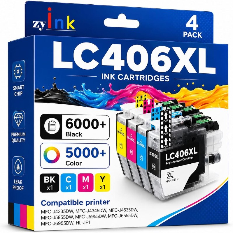 Zyixnxk Brother Printer Ink Cartridges