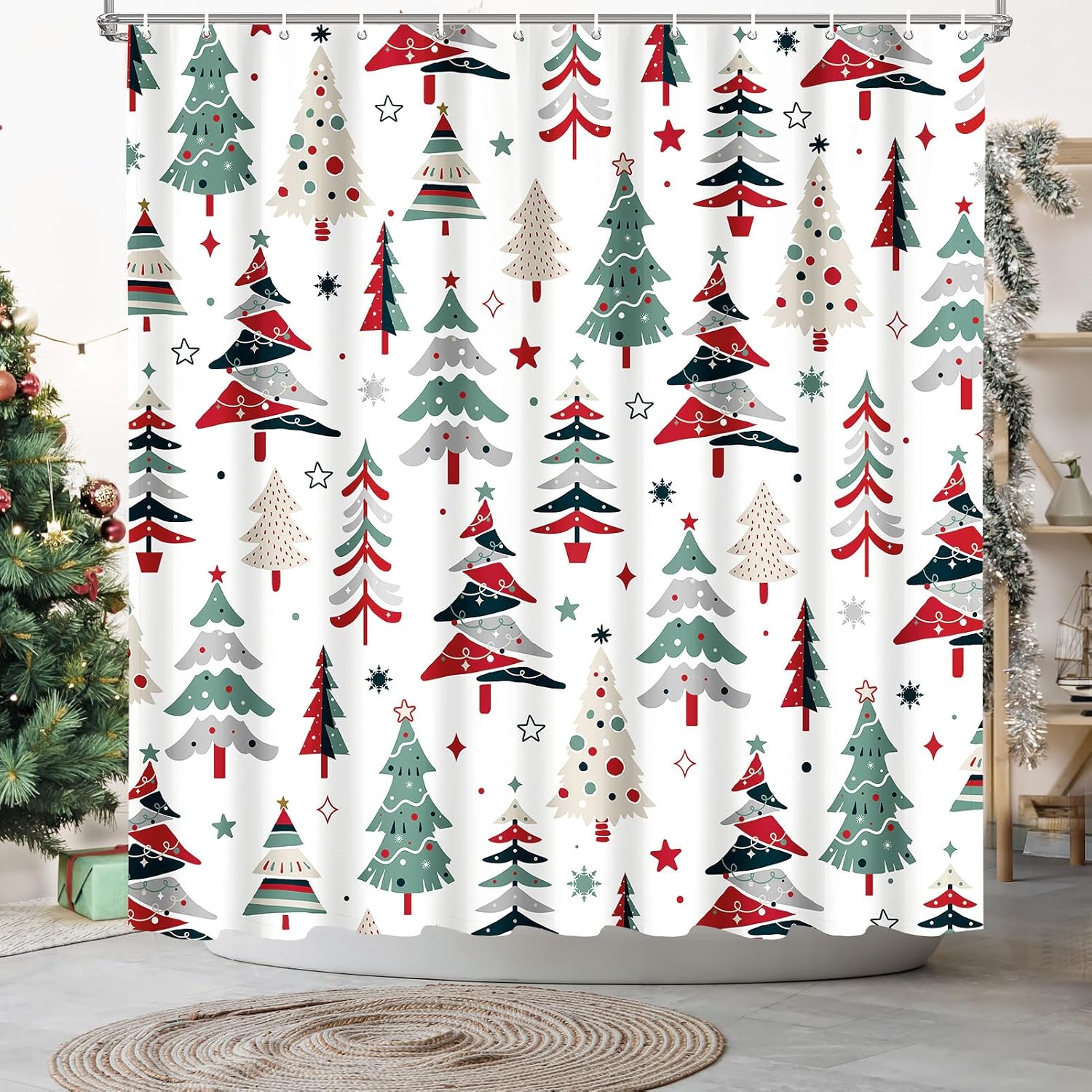 Christmas Holiday Shower Curtains